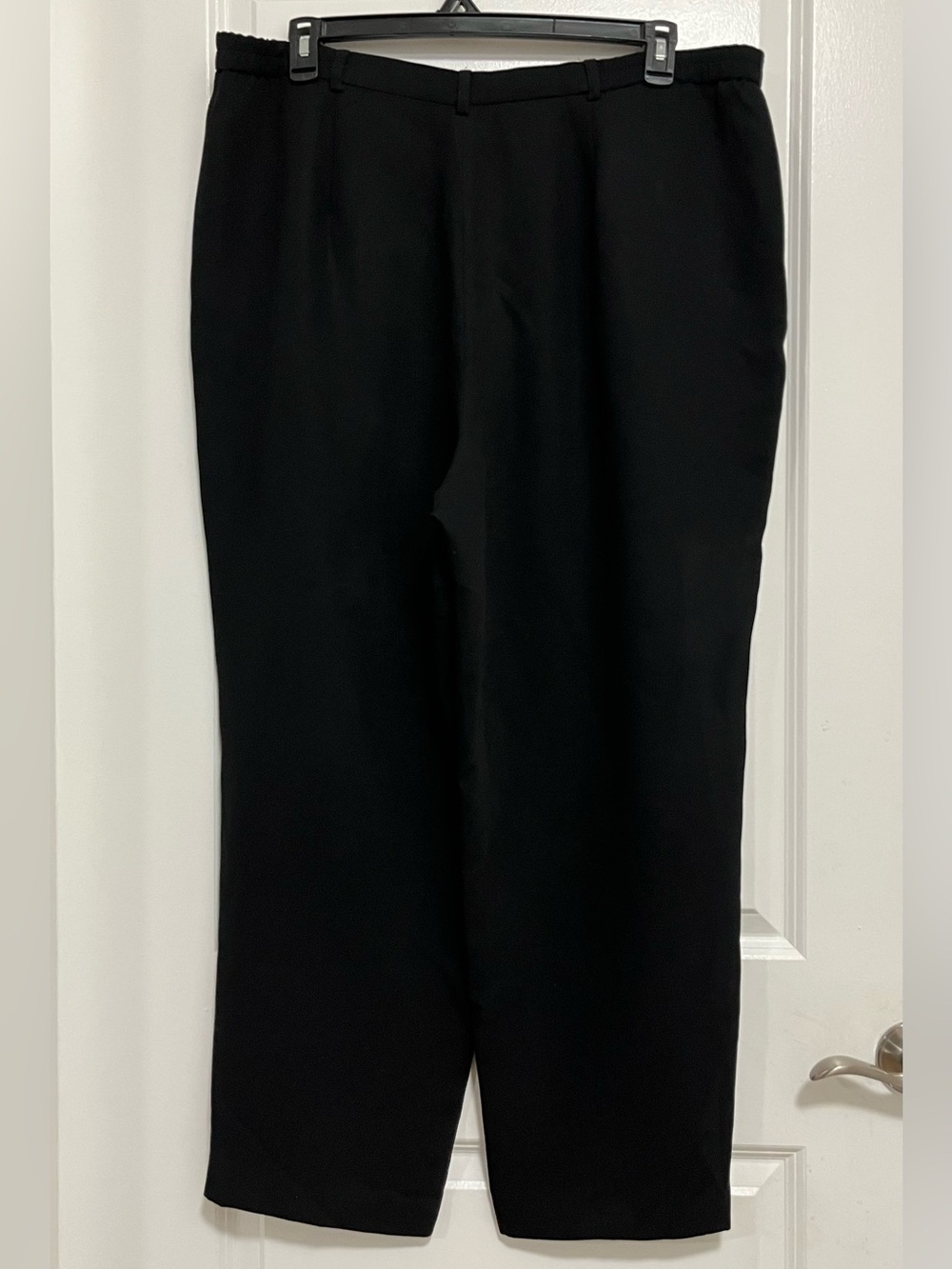 Style & Co Black Dress Pants 18W Elastic Waist Straight Leg Work Career - Picture 4 of 11